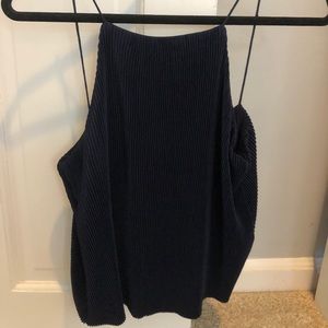 Zara pleaded navy top